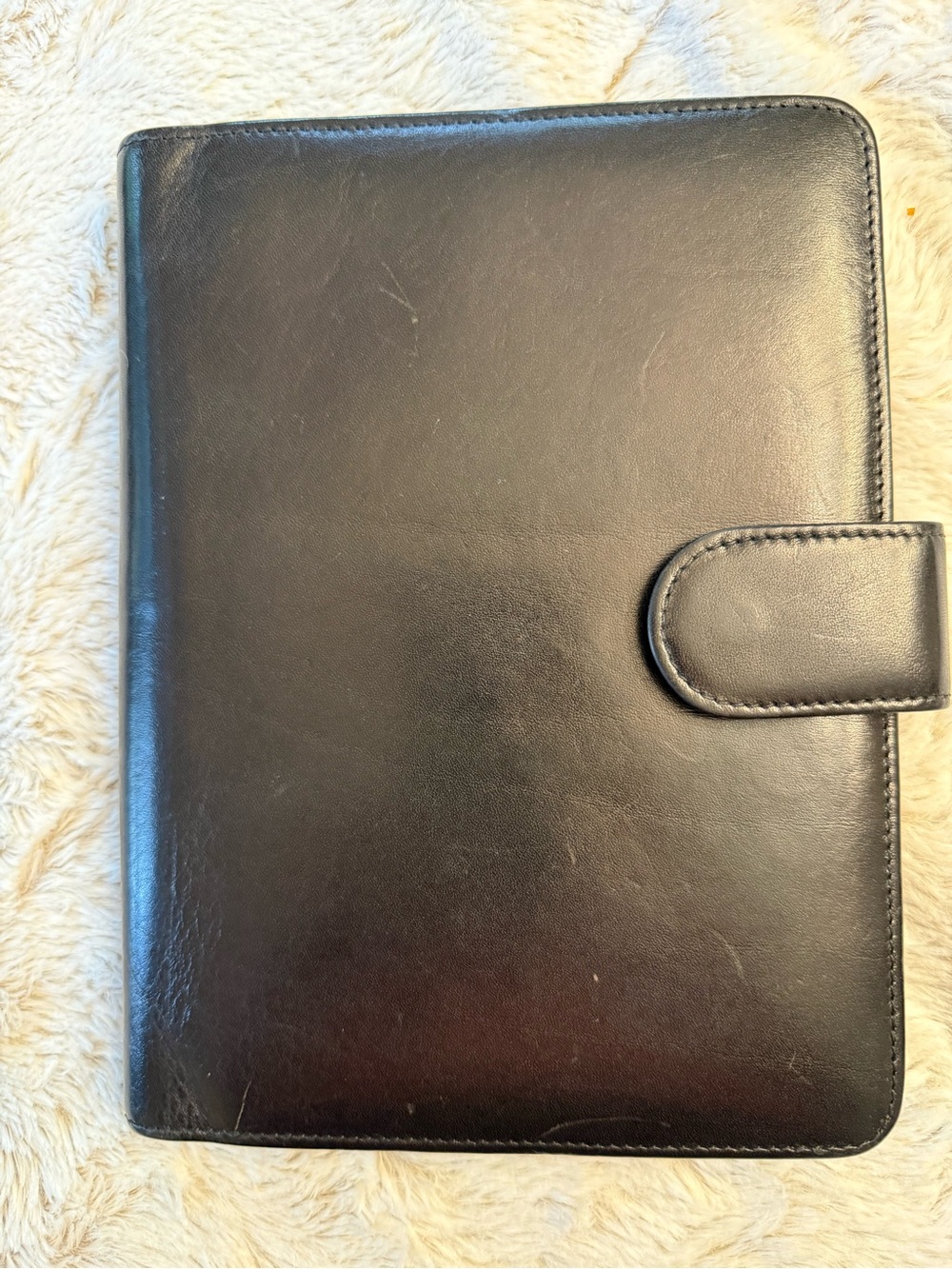 Bosca Black leather Case with Magnetic Closure